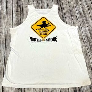 Mens 2XL Hawaii North Shore Surfer Crossing Tank Top good condition light stain